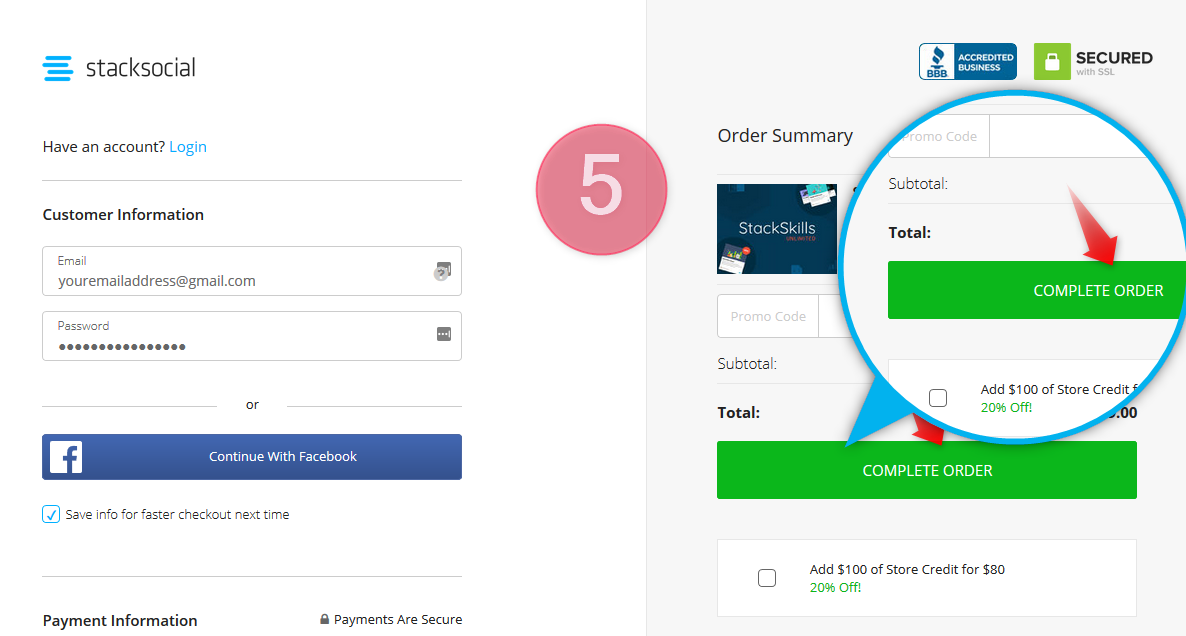 stacksocial new purchases guides at the checkout products apply coupon