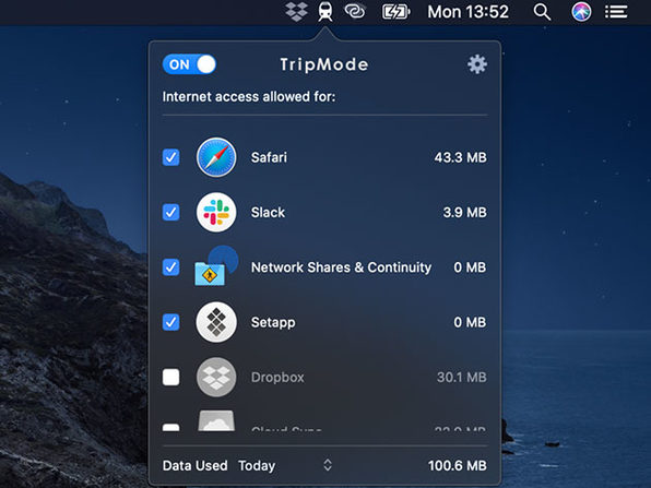TripMode 2 for Mac