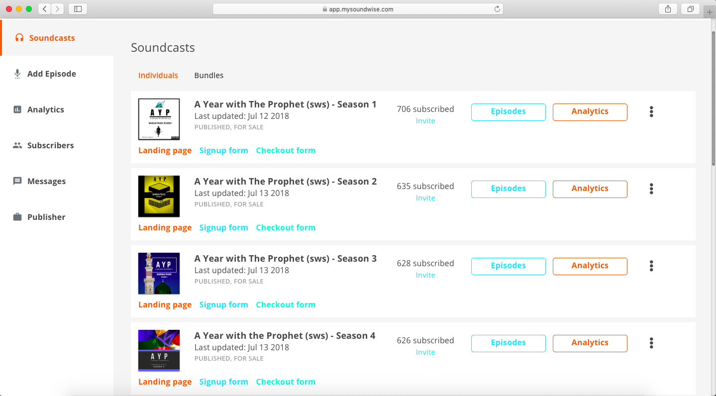 Lifetime access to Soundwise (Pro Plan)